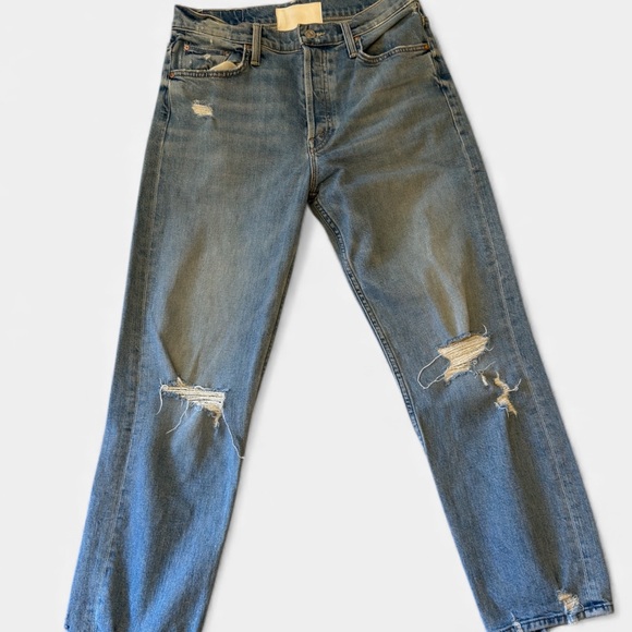 MOTHER The Tomcat high rise distressed jeans - Picture 2 of 8